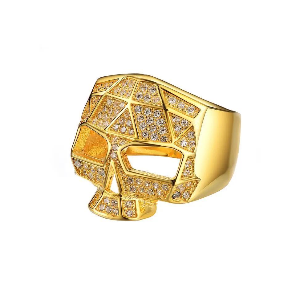 WildKlass Mister Facet Skull Ring