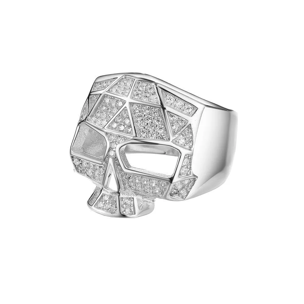 WildKlass Mister Facet Skull Ring