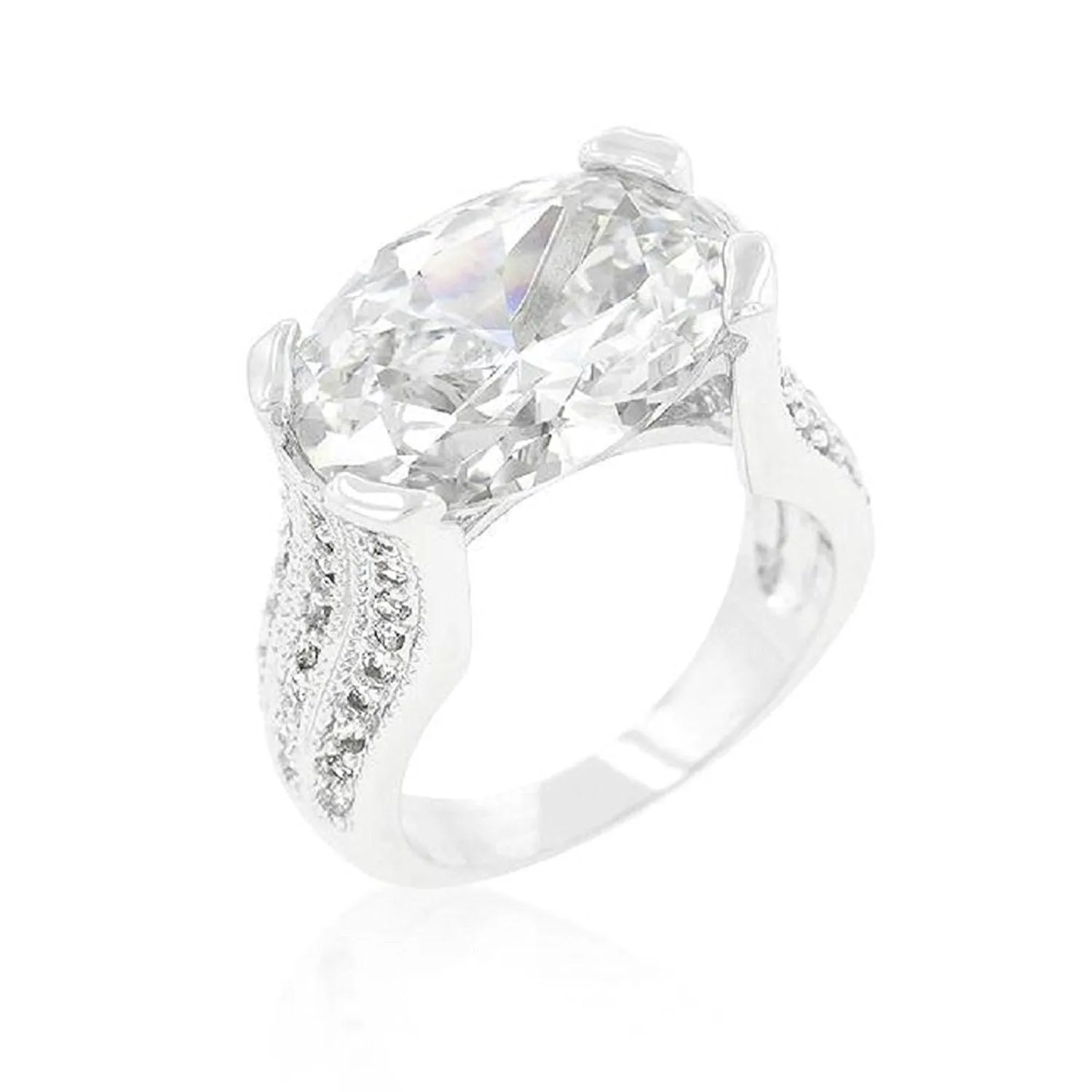 WildKlass Oval Triplet Cubic Zirconia Ring