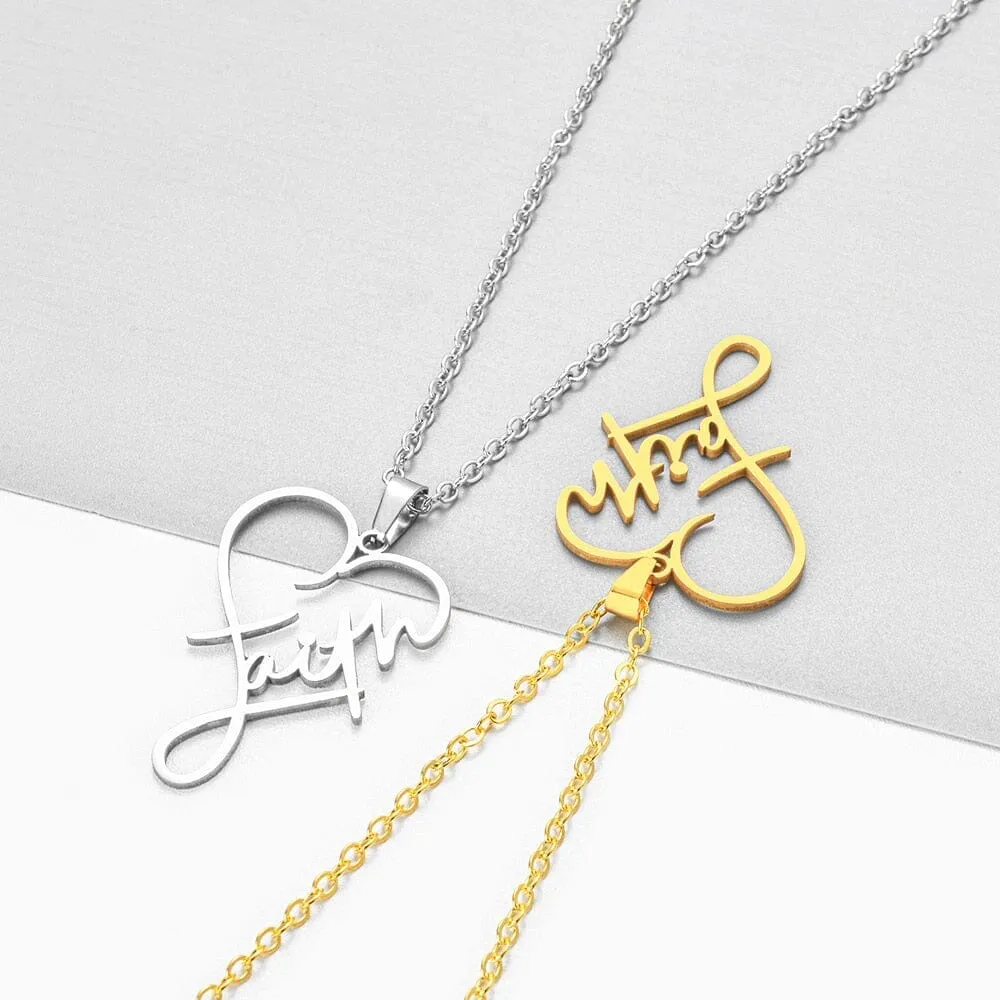 WWJD Faith Christian Inspirational Necklace