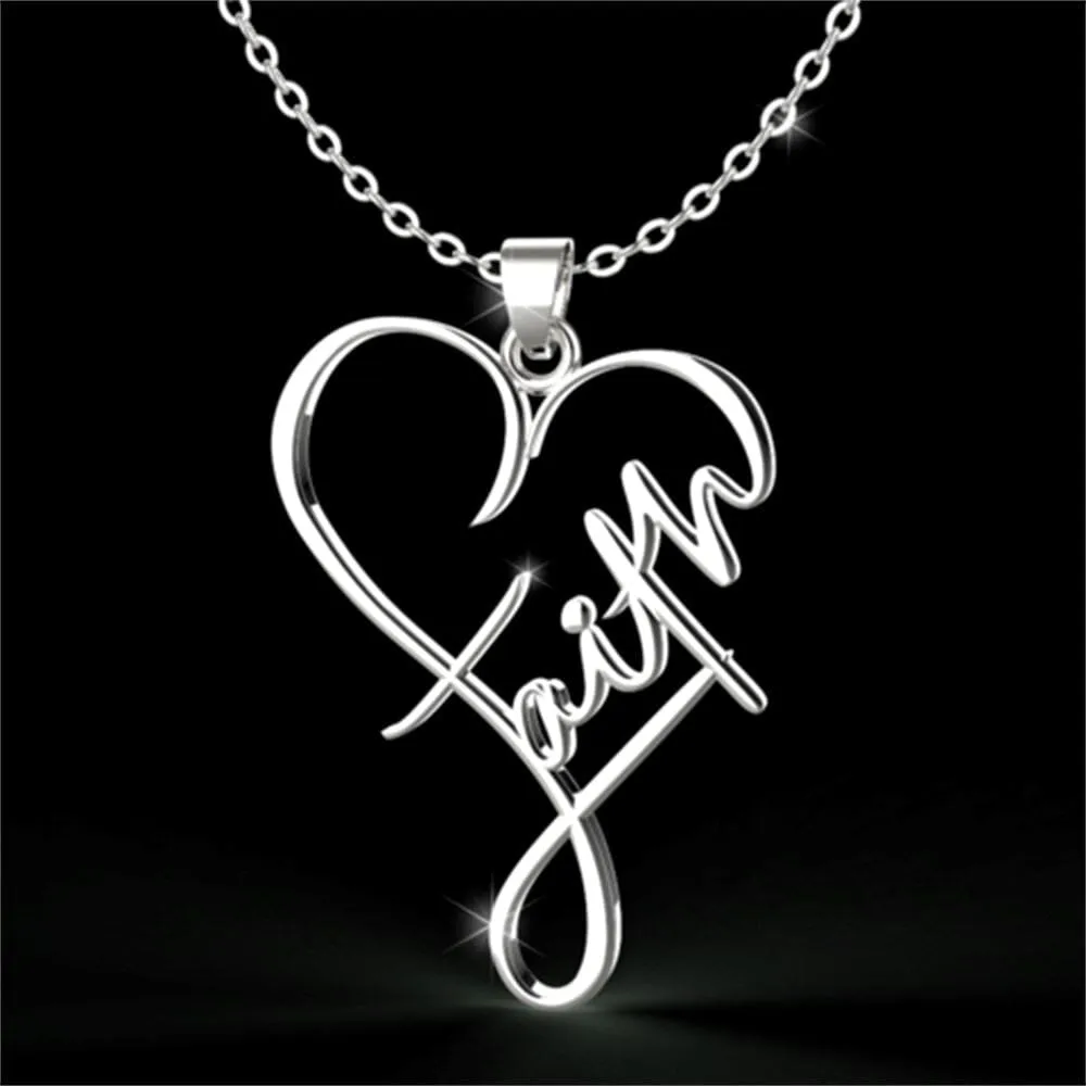 WWJD Faith Christian Inspirational Necklace